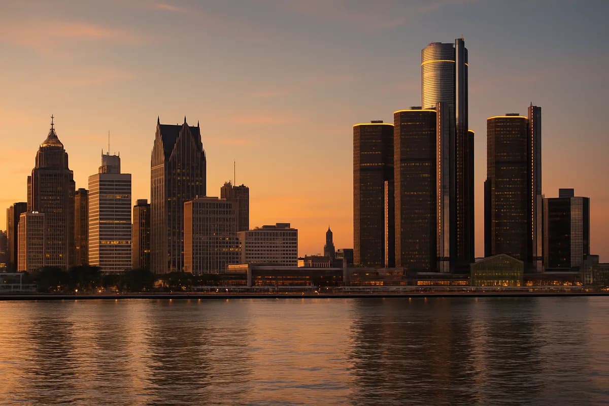 Detroit, MI cityscape